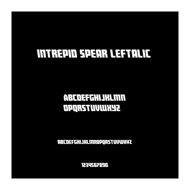 Intrepid Spear Leftalic