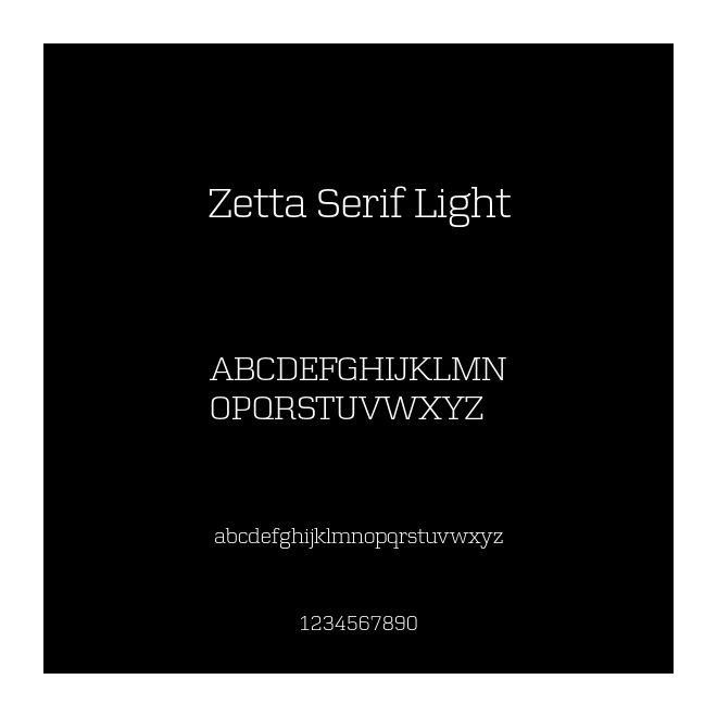 Zetta Serif Light