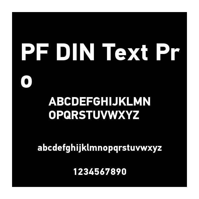 PF DIN Text Pro