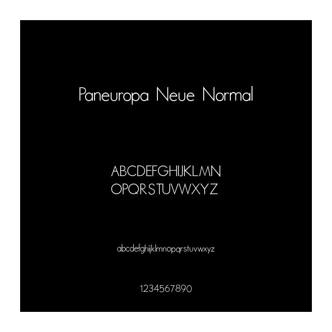 Paneuropa Neue Normal