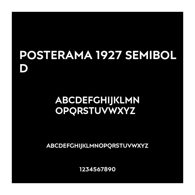 Posterama 1927 SemiBold