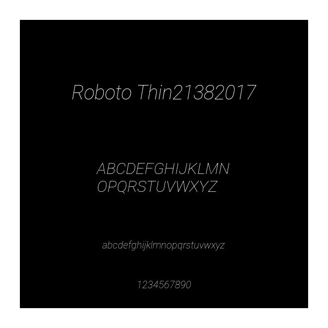 Roboto Thin21382017