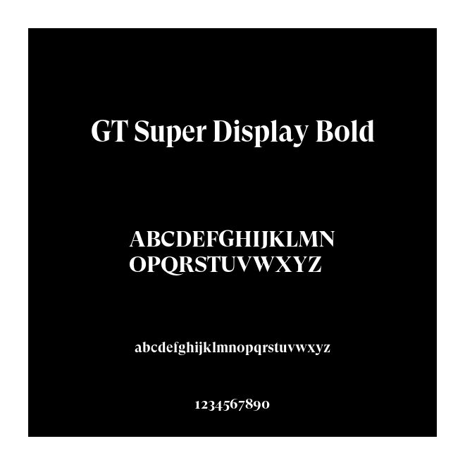 GT Super Display Bold