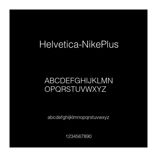Helvetica-NikePlus