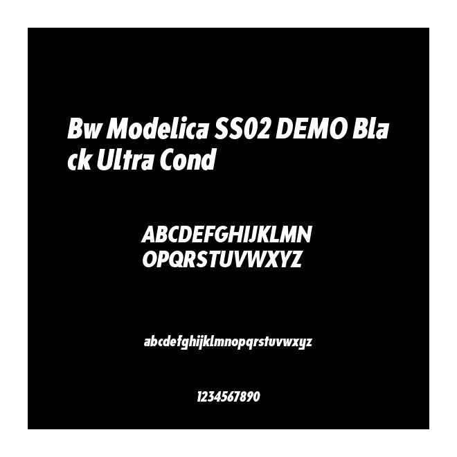 Bw Modelica SS02 DEMO Black Ultra Cond