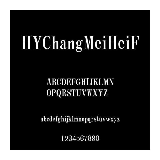 HYChangMeiHeiF