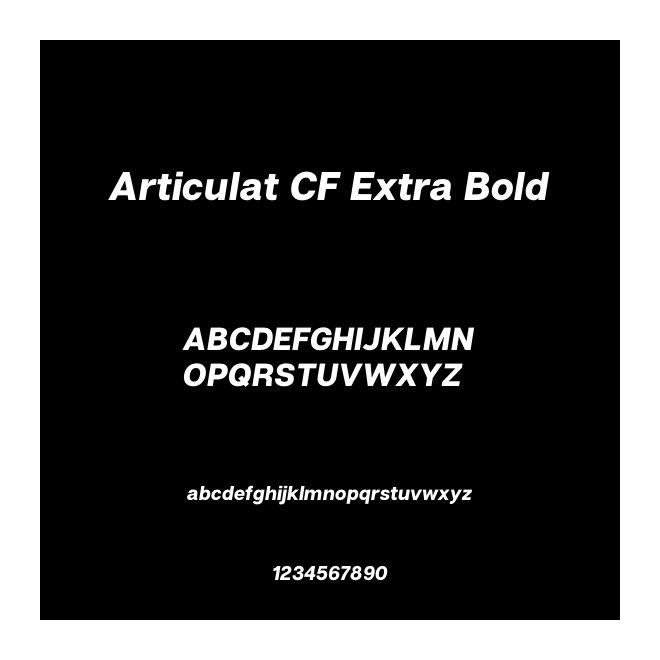 Articulat CF Extra Bold