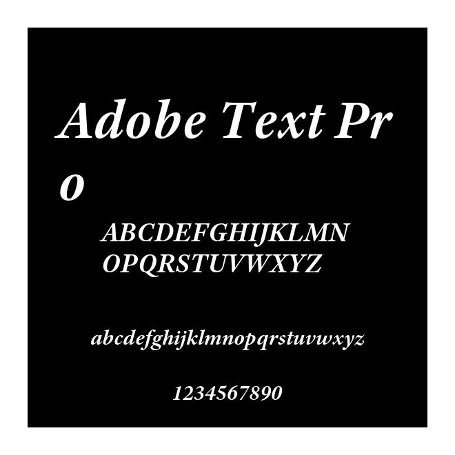 Adobe Text Pro