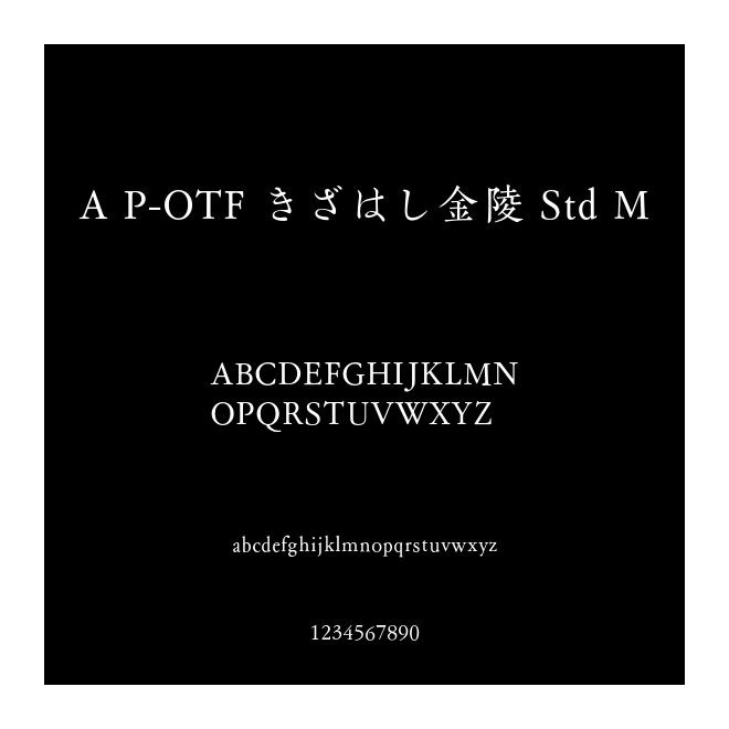 A P-OTF きざはし金陵 Std M