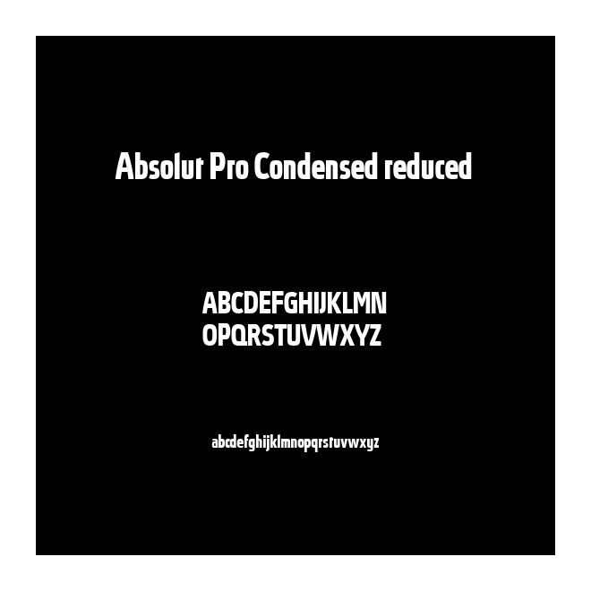 Absolut Pro Condensed reduced