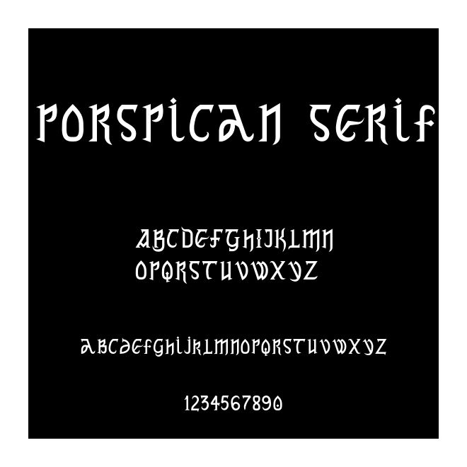 Porspican Serif