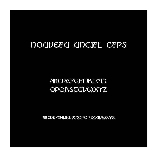 Nouveau Uncial Caps