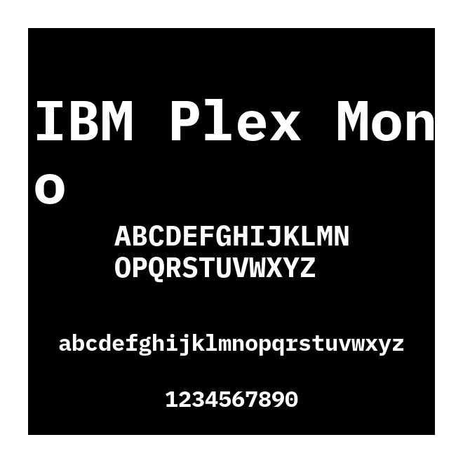 IBM Plex Mono