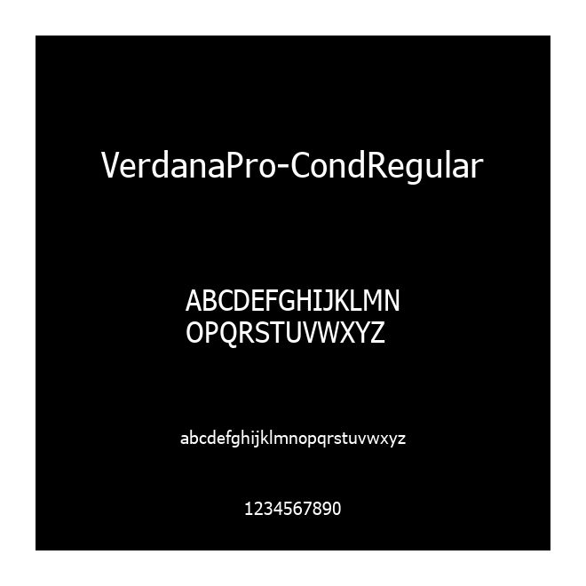VerdanaPro-CondRegular