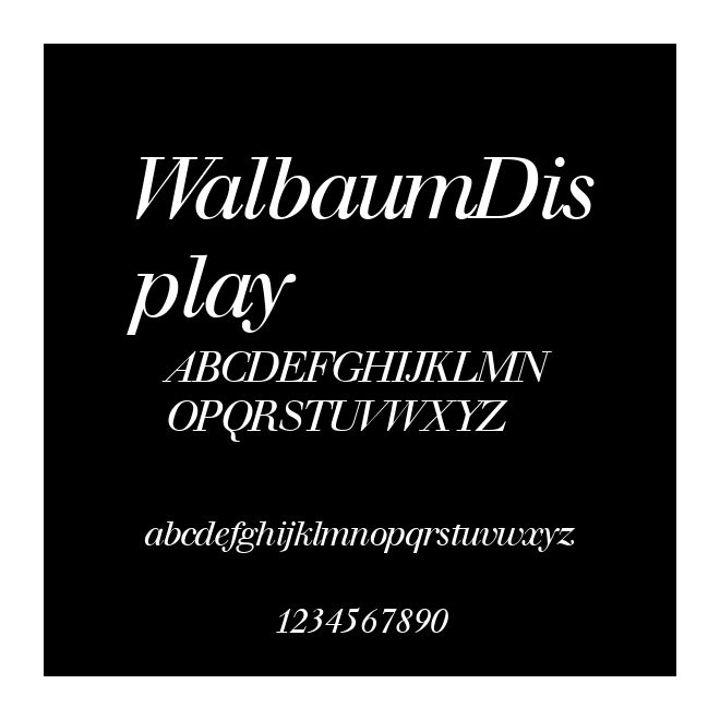WalbaumDisplay