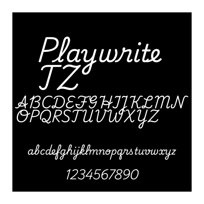 Playwrite TZ