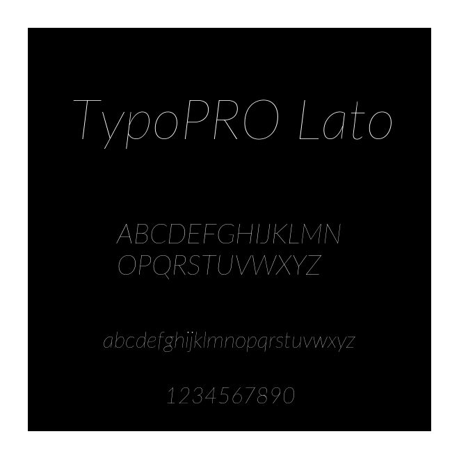 TypoPRO Lato