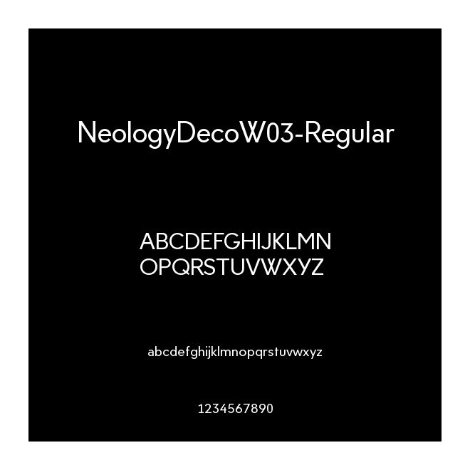 NeologyDecoW03-Regular