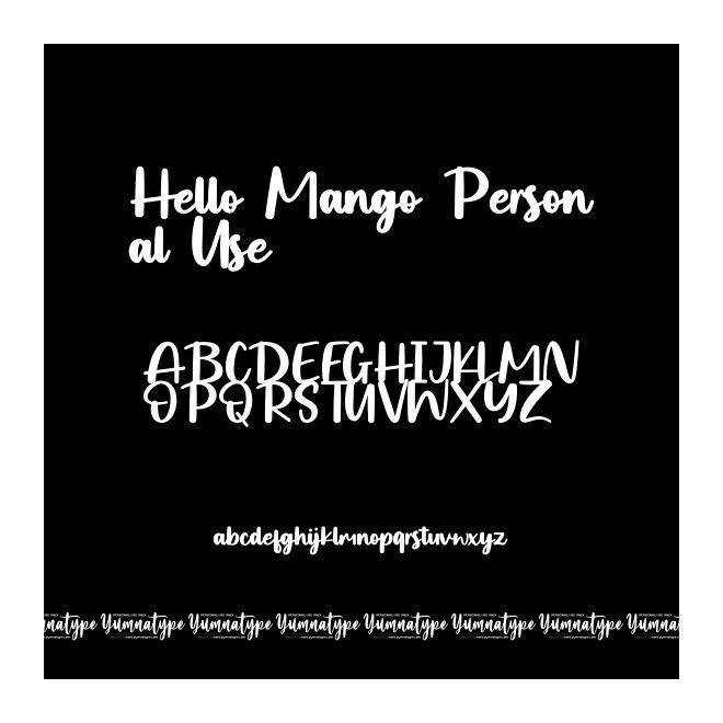Hello Mango Personal Use
