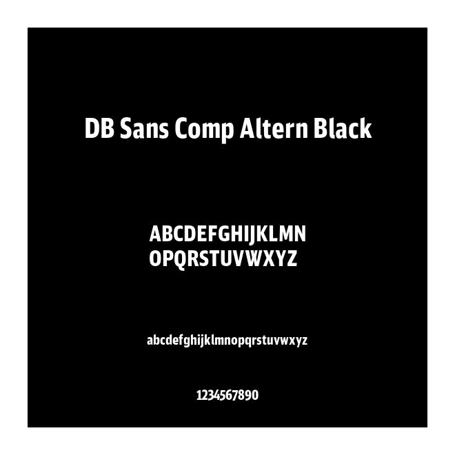 DB Sans Comp Altern Black