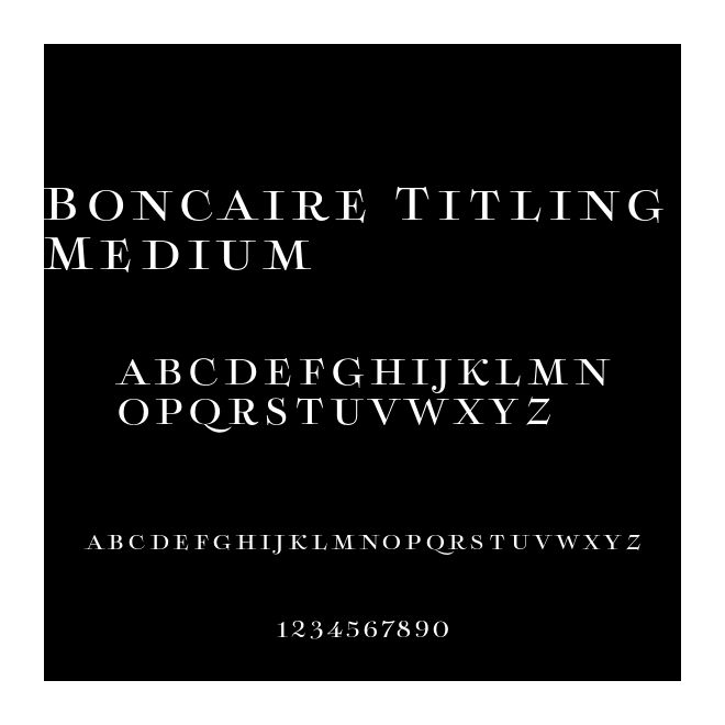 Boncaire Titling Medium