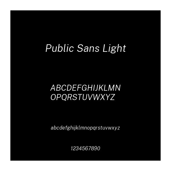Public Sans Light