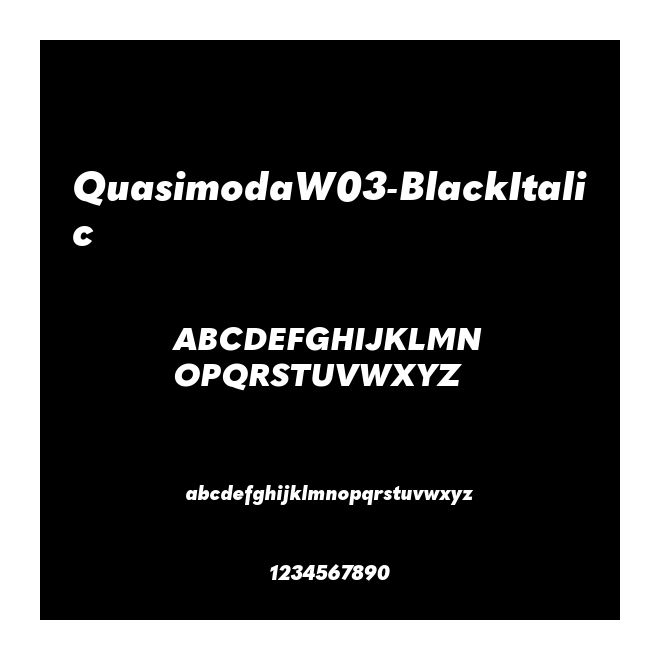 QuasimodaW03-BlackItalic
