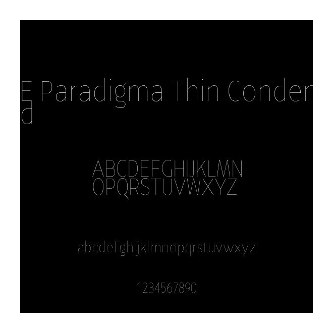 YE Paradigma Thin Condensed