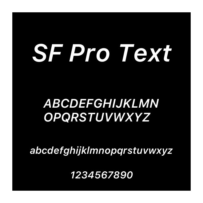 SF Pro Text
