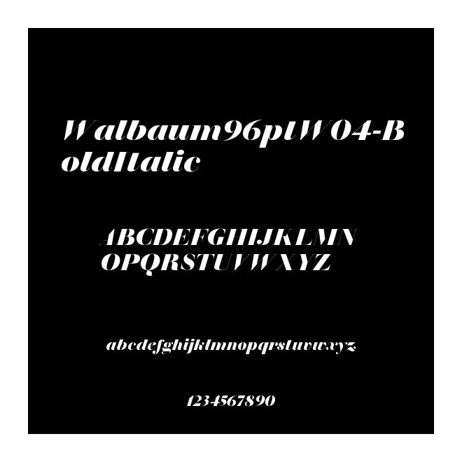 Walbaum96ptW04-BoldItalic