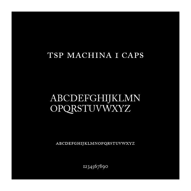 tsp machina 1 caps