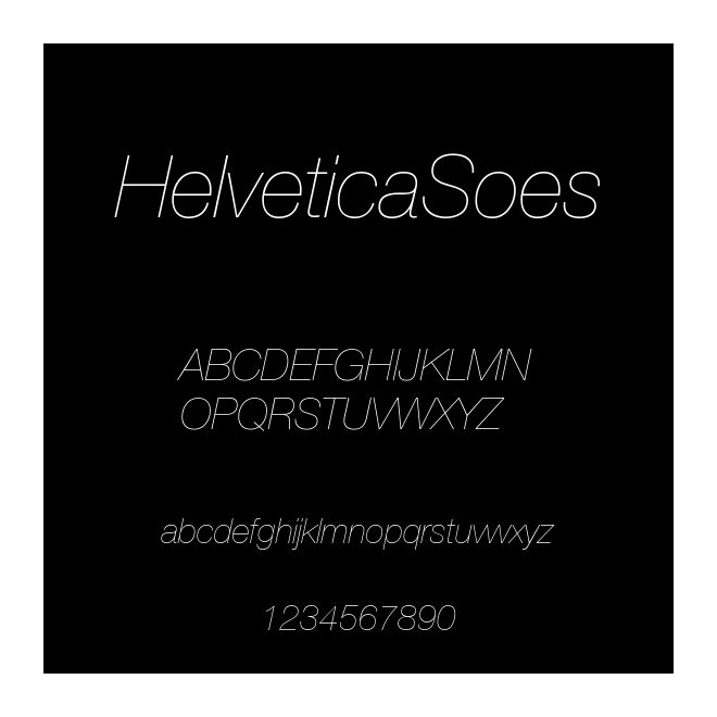HelveticaSoes