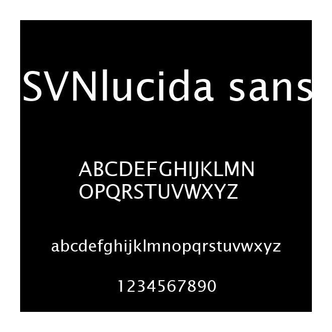 SVNlucida sans