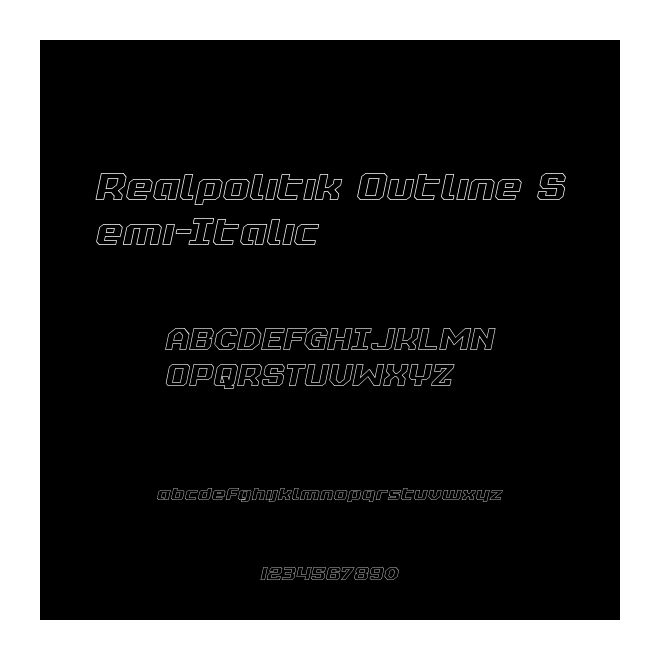 Realpolitik Outline Semi-Italic