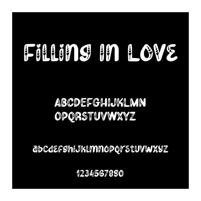 Filling In Love