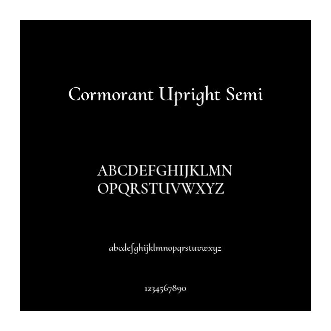 Cormorant Upright Semi