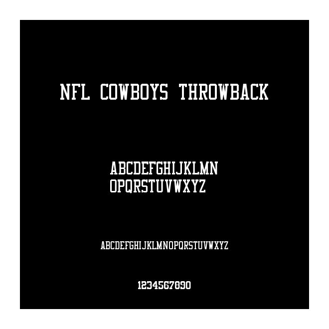 NFL Cowboys Throwback