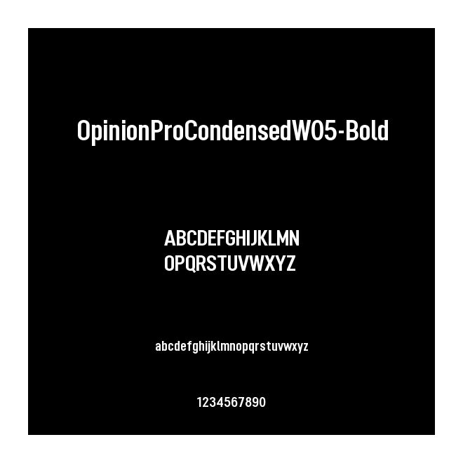 OpinionProCondensedW05-Bold