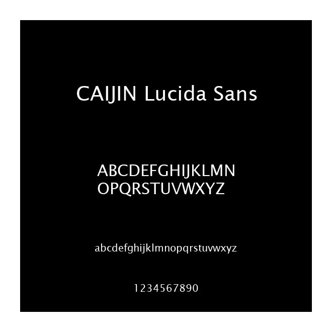 CAIJIN Lucida Sans