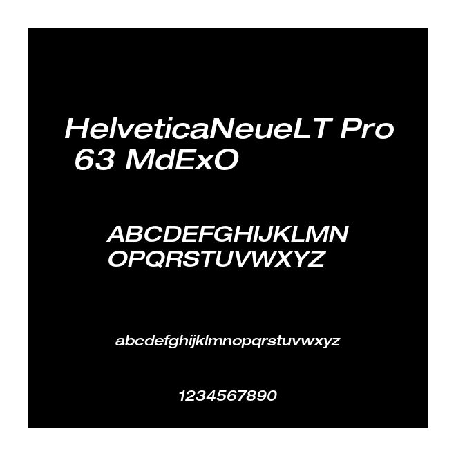 HelveticaNeueLT Pro 63 MdExO