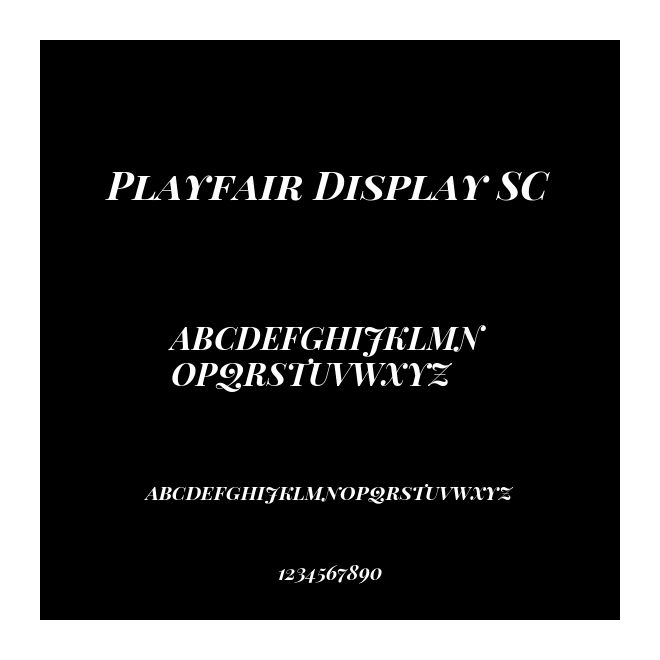 Playfair Display SC