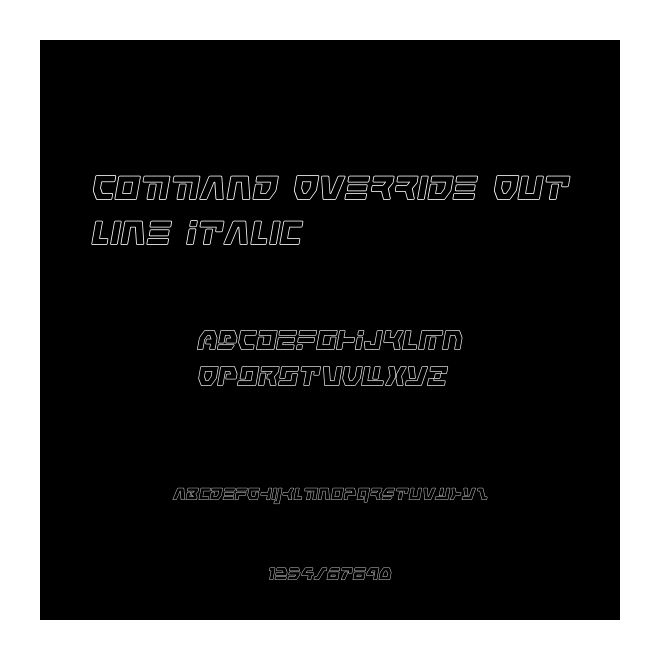 Command Override Outline Italic