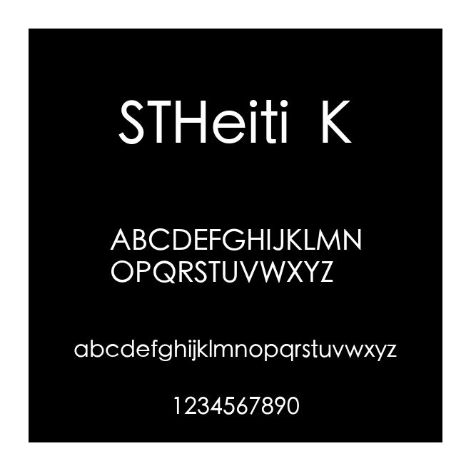 STHeiti K