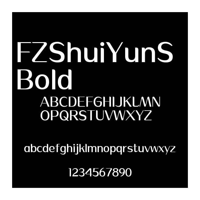FZShuiYunS Bold