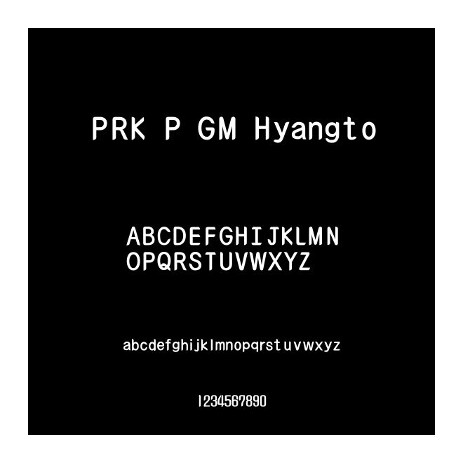 PRK P GM Hyangto