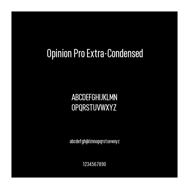 Opinion Pro Extra-Condensed