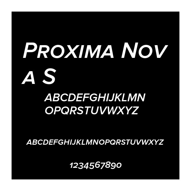 Proxima Nova S