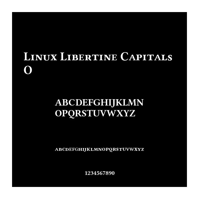 Linux Libertine Capitals O