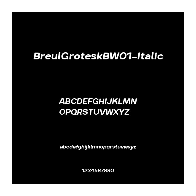BreulGroteskBW01-Italic