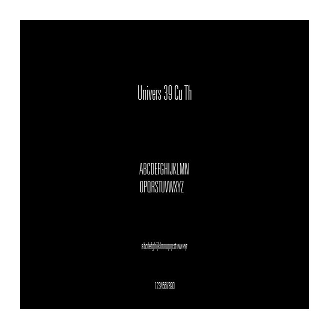 Univers 39 Cu Th